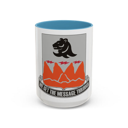 4 Signal Battalion (U.S. Army) Accent Coffee Mug