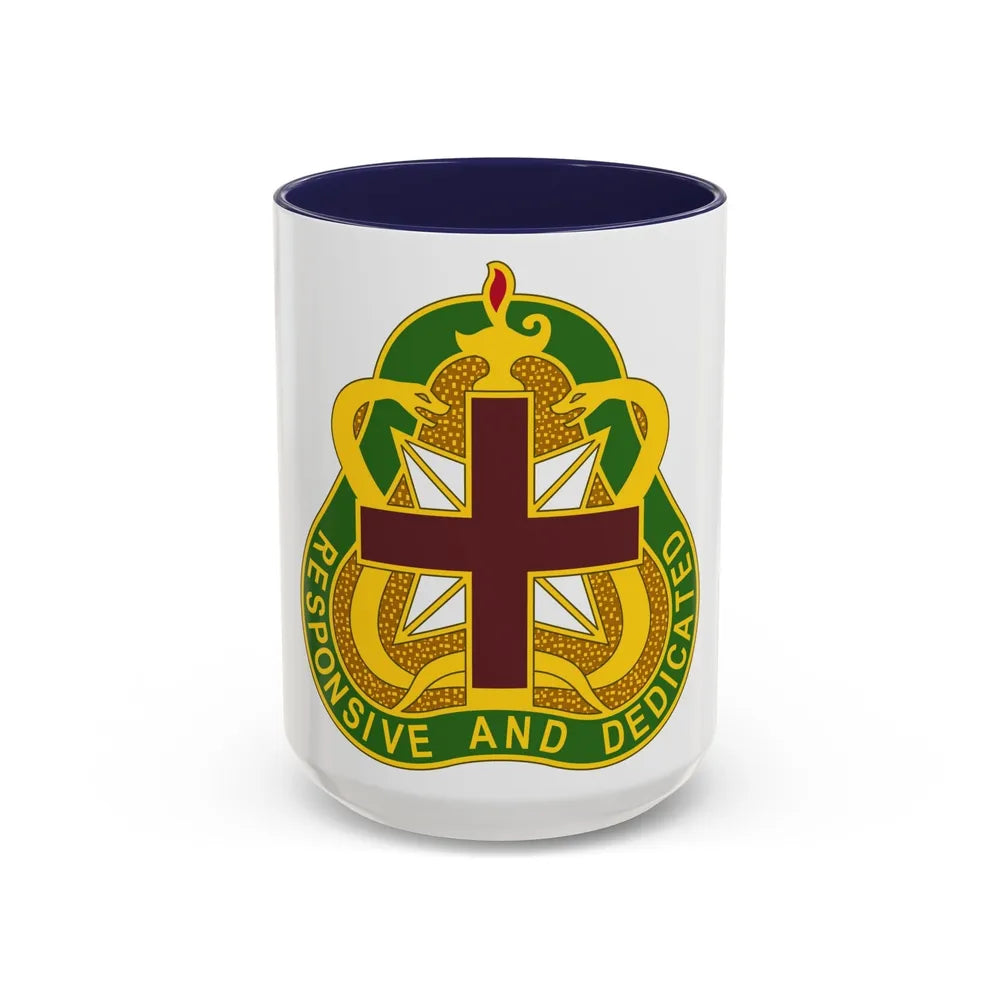 Medical Command 3 (U.S. Army) Accent Coffee Mug-15oz-Navy-Go Mug Yourself