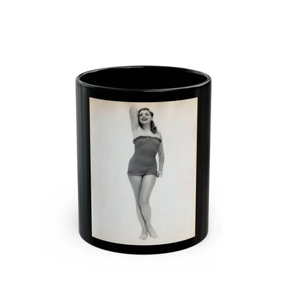 Barbara Nichols #499 (Vintage Female Icon) Black Coffee Mug-11oz-Go Mug Yourself