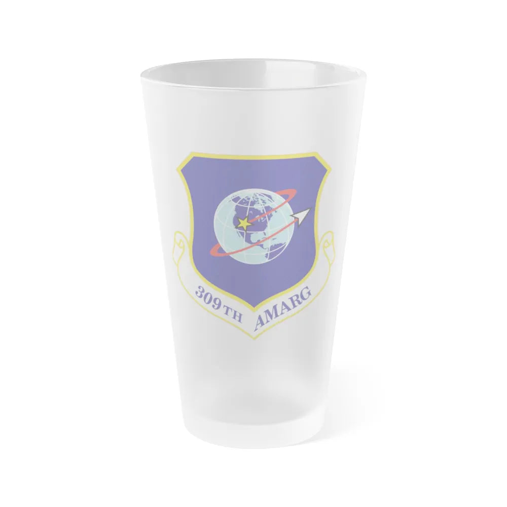 309th Aerospace Maintenance & Regeneration Group (U.S. Air Force) Frosted Pint Glass 16oz-16oz-Frosted-Go Mug Yourself