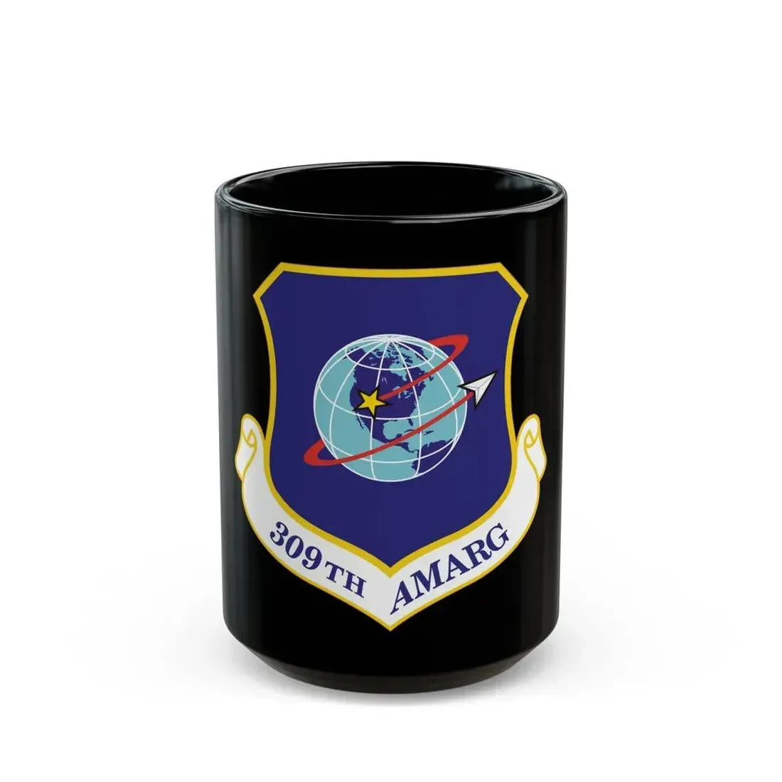 309th Aerospace Maintenance & Regeneration Group (U.S. Air Force) Black Coffee Mug 15oz - Go Mug Yourself