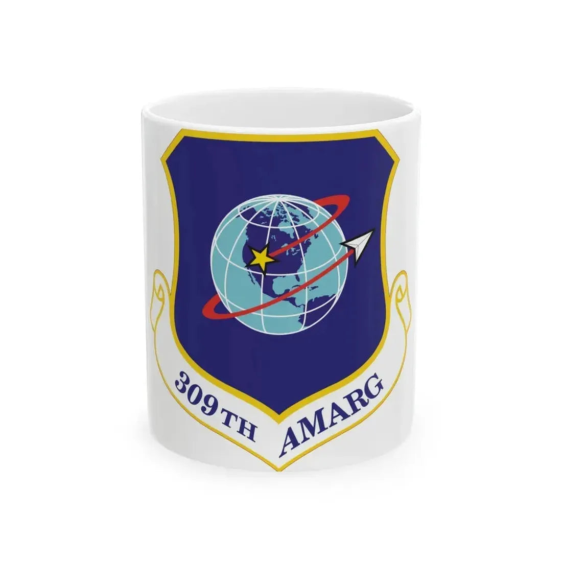 309th Aerospace Maintenance & Regeneration Group (U.S. Air Force) White Coffee Mug 11oz - Go Mug Yourself