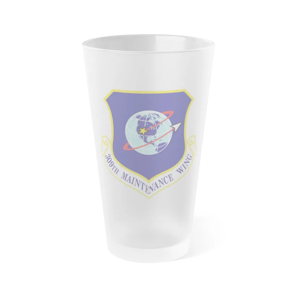 309th Maintenance Wing (U.S. Air Force) Frosted Pint Glass 16oz-16oz-Frosted-Go Mug Yourself