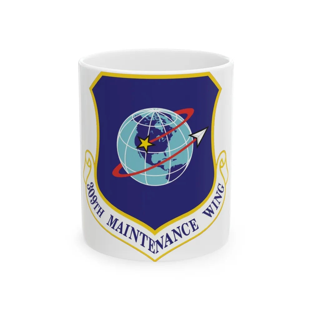 309th Maintenance Wing (U.S. Air Force) White Coffee Mug-11oz-Go Mug Yourself