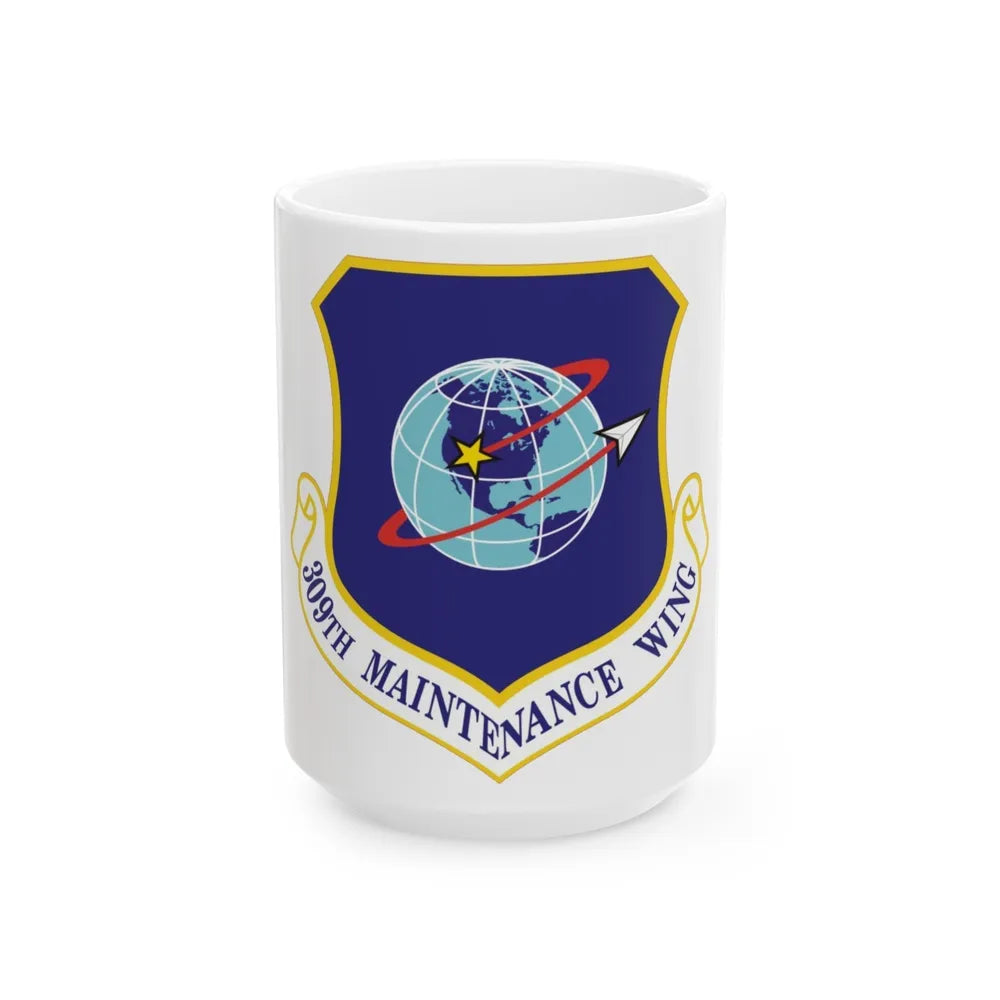 309th Maintenance Wing (U.S. Air Force) White Coffee Mug-15oz-Go Mug Yourself