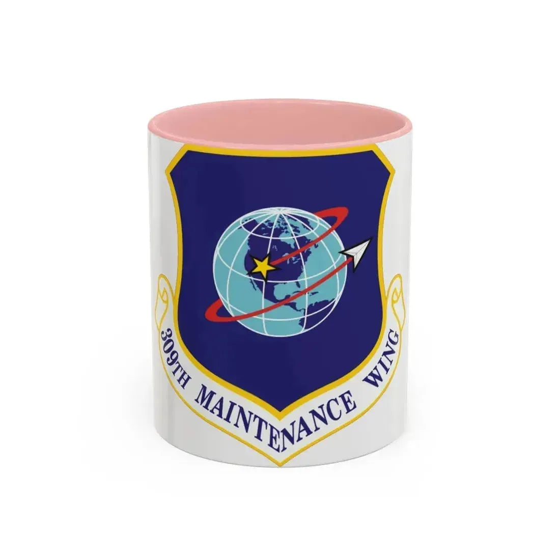 309th Maintenance Wing (U.S. Air Force) Accent Coffee Mug 11oz Pink - Go Mug Yourself