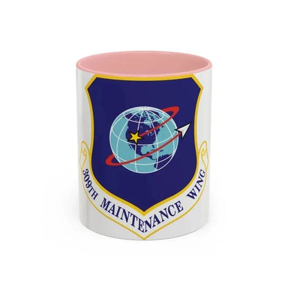 309th Maintenance Wing (U.S. Air Force) Accent Coffee Mug 11oz Pink - Go Mug Yourself