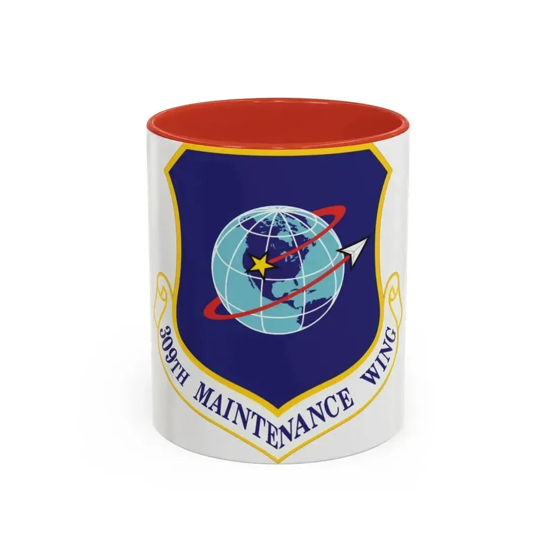 309th Maintenance Wing (U.S. Air Force) Accent Coffee Mug 11oz Red - Go Mug Yourself