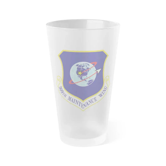 309th Maintenance Wing (U.S. Air Force) Frosted Pint Glass 16oz 16oz Frosted - Go Mug Yourself