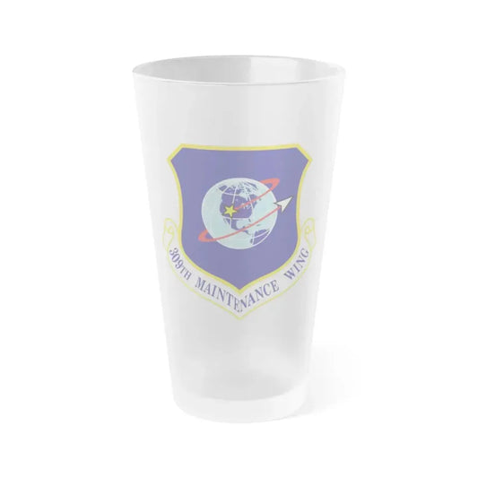 309th Maintenance Wing (U.S. Air Force) Frosted Pint Glass 16oz 16oz Frosted - Go Mug Yourself