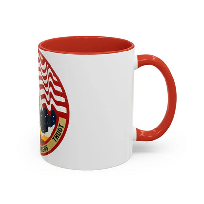 STS 36 (NASA) Accent Coffee Mug-Go Mug Yourself