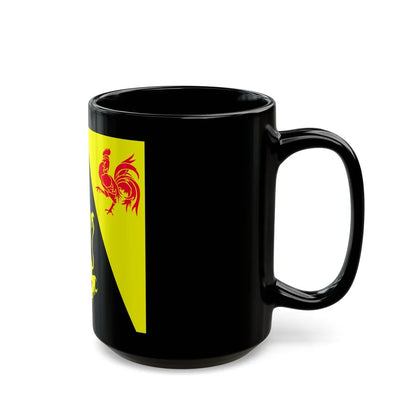 Flag of Walloon Brabant Belgium - Black Coffee Mug-Go Mug Yourself