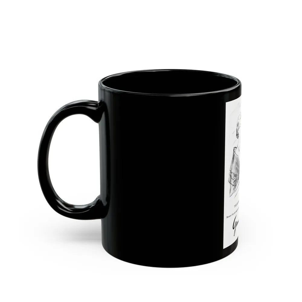 Germaine Monteil advt, Beauty Balm and Face Powder, 1950 - Black Coffee Mug-Go Mug Yourself