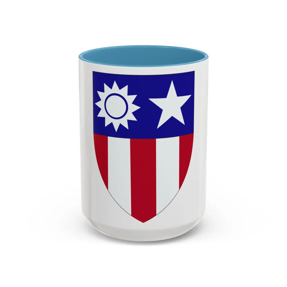 ChinaBurmaIndia Theater (U.S. Army) Accent Coffee Mug-15oz-Light Blue-Go Mug Yourself