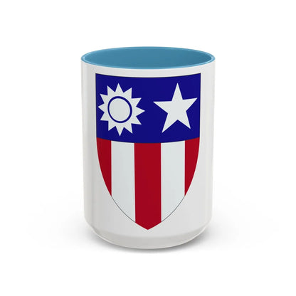 ChinaBurmaIndia Theater (U.S. Army) Accent Coffee Mug-15oz-Light Blue-Go Mug Yourself