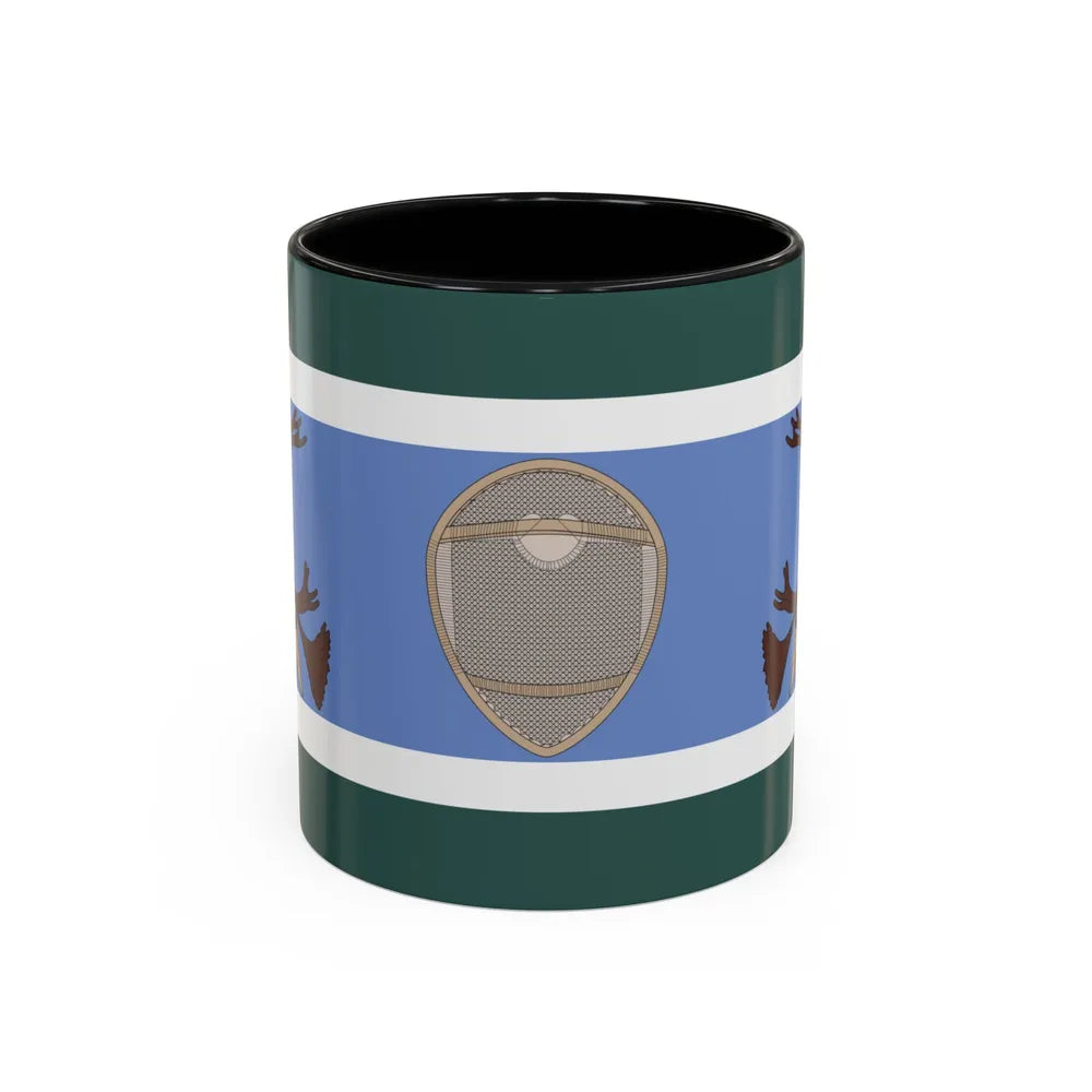 Innu Nation Flag - Accent Coffee Mug-11oz-Black-Go Mug Yourself