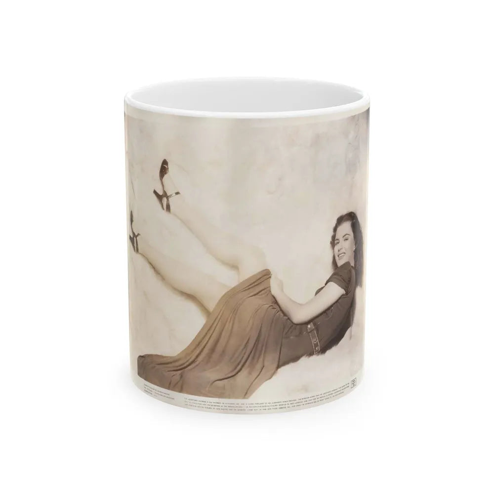 Faith Domergue #126 (Vintage Female Icon) White Coffee Mug-11oz-Go Mug Yourself