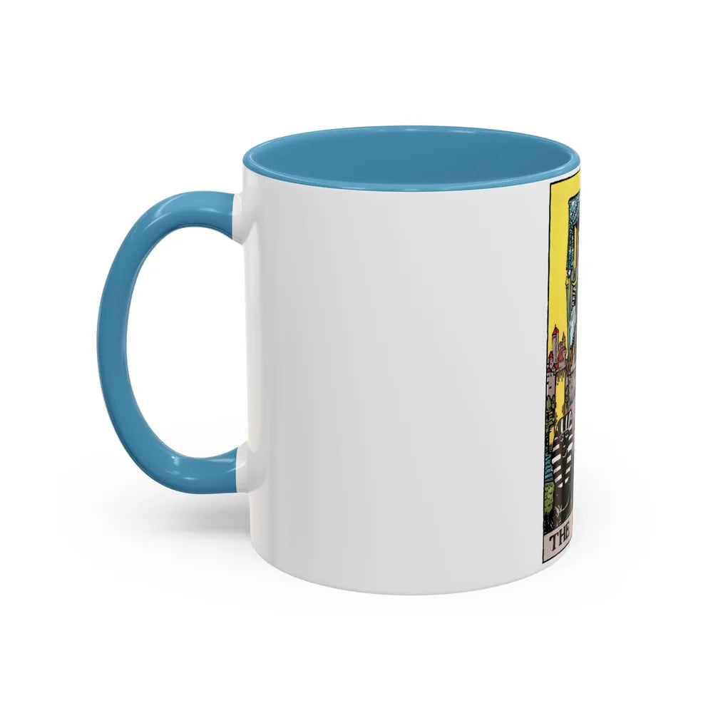 The Chariot (Tarot Card) Accent Coffee Mug-Go Mug Yourself