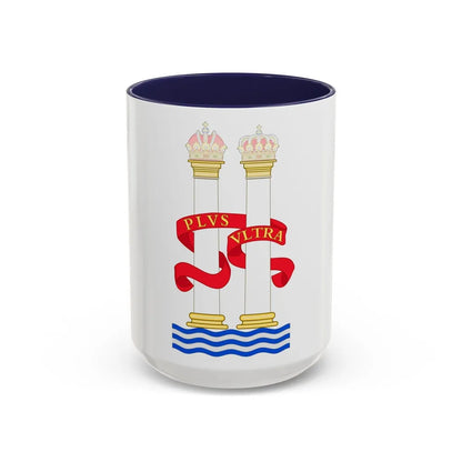 Pillars of Hercules - Accent Coffee Mug-15oz-Navy-Go Mug Yourself