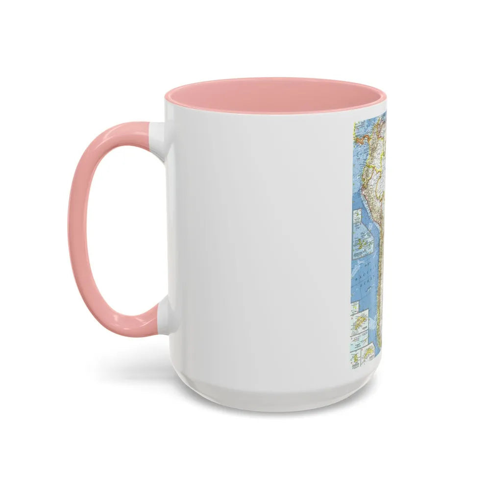 South America (1960) (Map) Accent Coffee Mug-Go Mug Yourself