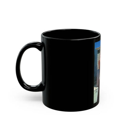 Katharine Ross #113 (Vintage Female Icon) Black Coffee Mug-Go Mug Yourself