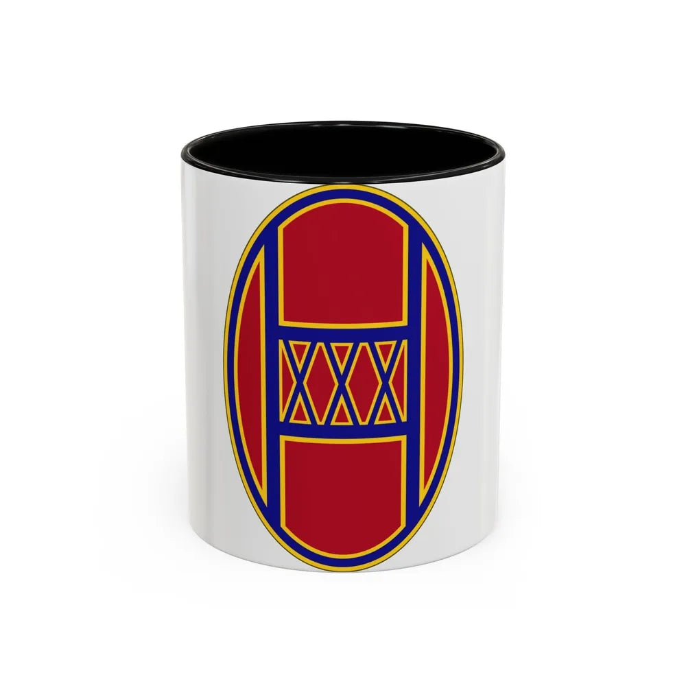 30th Armored Brigade (U.S. Army) Accent Coffee Mug-11oz-Black-Go Mug Yourself