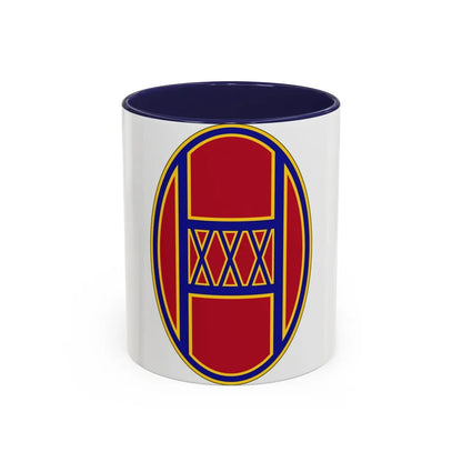 30th Armored Brigade (U.S. Army) Accent Coffee Mug-11oz-Navy-Go Mug Yourself