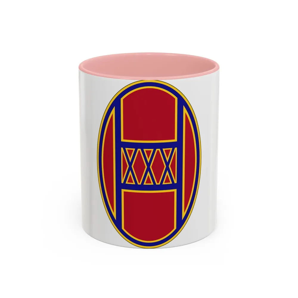 30th Armored Brigade (U.S. Army) Accent Coffee Mug-11oz-Pink-Go Mug Yourself