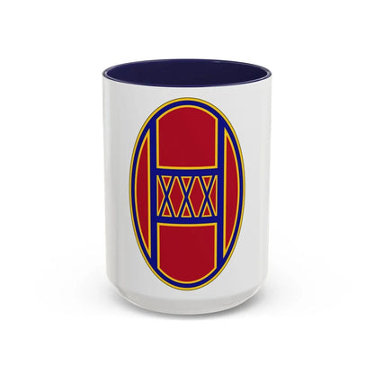 30th Armored Brigade (U.S. Army) Accent Coffee Mug-15oz-Navy-Go Mug Yourself