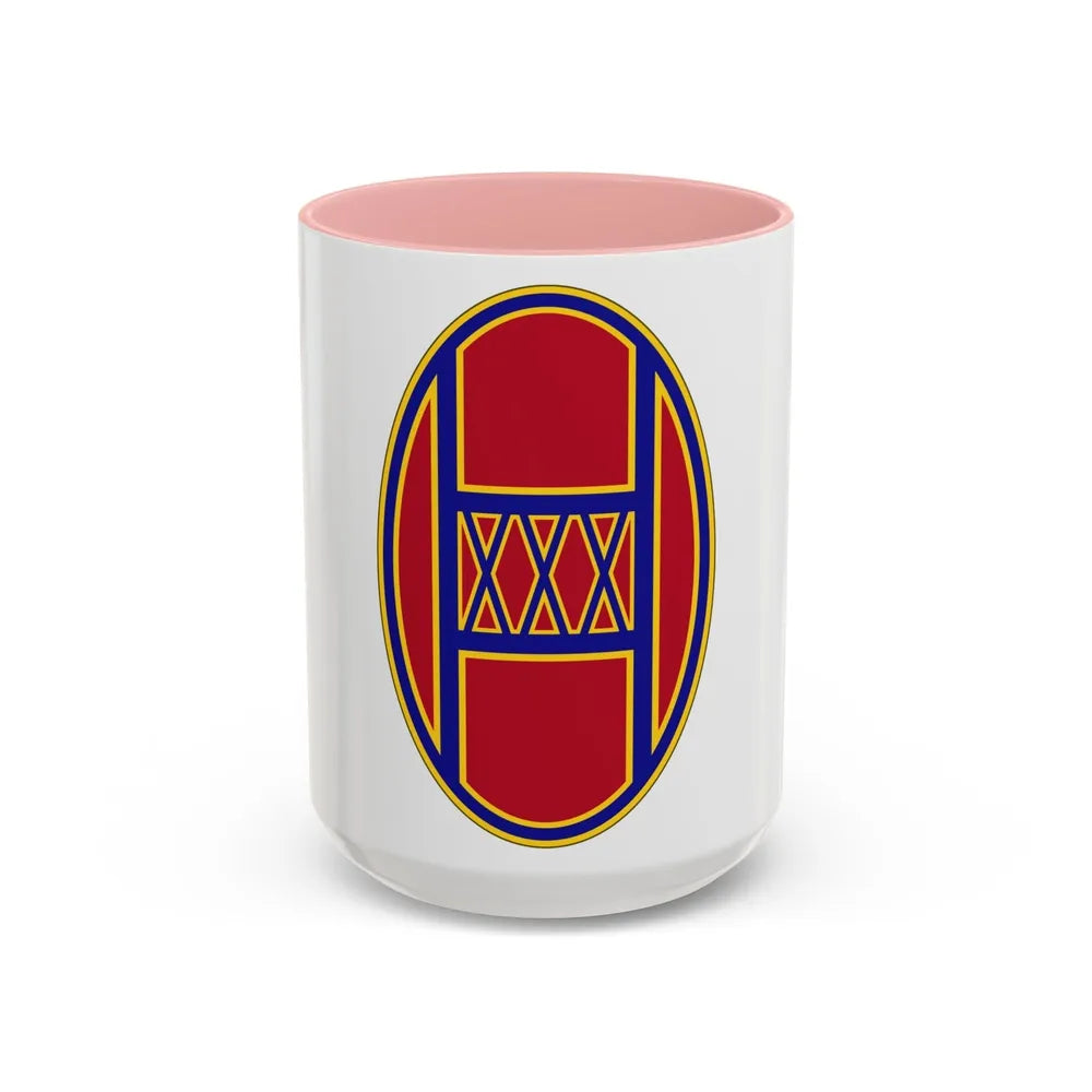 30th Armored Brigade (U.S. Army) Accent Coffee Mug-15oz-Pink-Go Mug Yourself