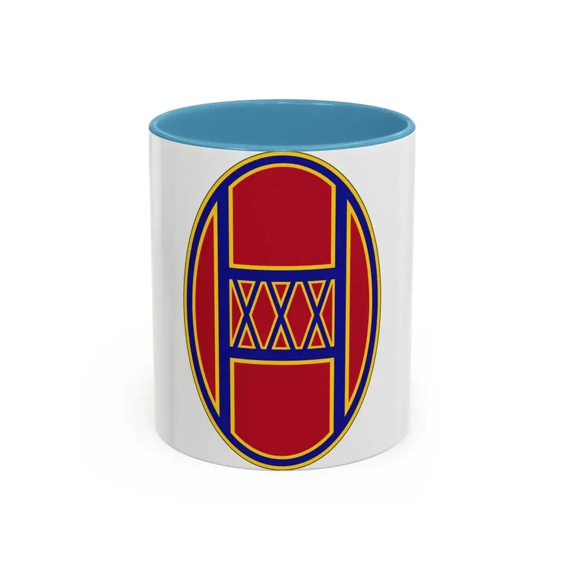 30th Armored Brigade (U.S. Army) Accent Coffee Mug 11oz Light Blue - Go Mug Yourself