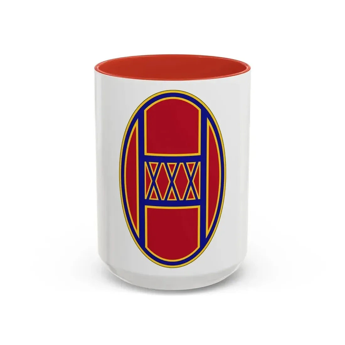 30th Armored Brigade (U.S. Army) Accent Coffee Mug 11oz Red - Go Mug Yourself
