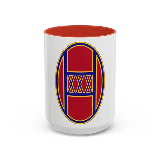 30th Armored Brigade (U.S. Army) Accent Coffee Mug 11oz Red - Go Mug Yourself
