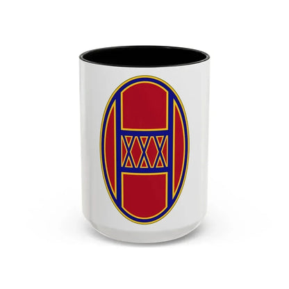 30th Armored Brigade (U.S. Army) Accent Coffee Mug 15oz Black - Go Mug Yourself