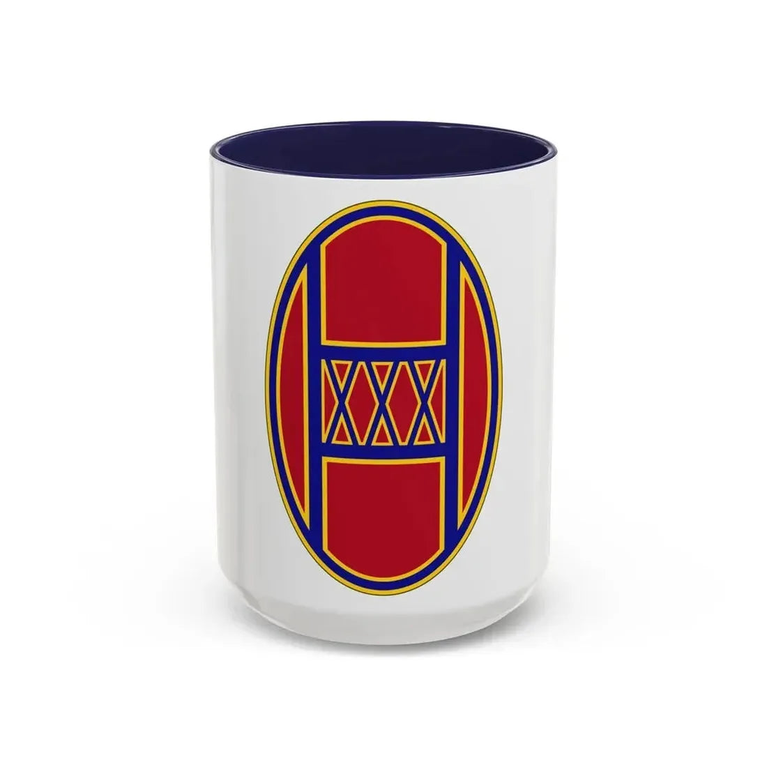 30th Armored Brigade (U.S. Army) Accent Coffee Mug 15oz Navy - Go Mug Yourself