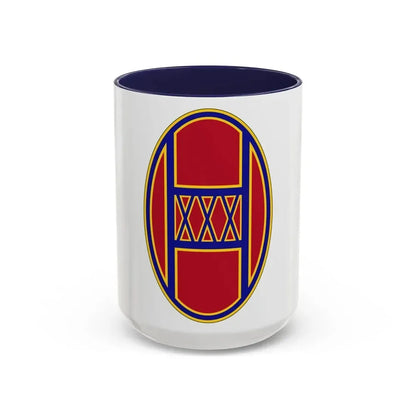 30th Armored Brigade (U.S. Army) Accent Coffee Mug 15oz Navy - Go Mug Yourself