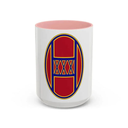 30th Armored Brigade (U.S. Army) Accent Coffee Mug 15oz Pink - Go Mug Yourself