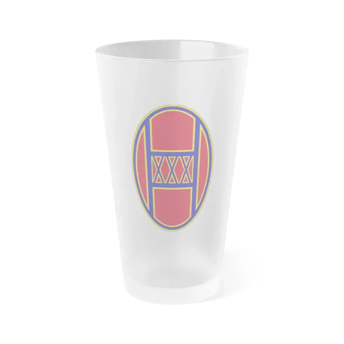 30th Armored Brigade (U.S. Army) Frosted Pint Glass 16oz Default Title - Go Mug Yourself