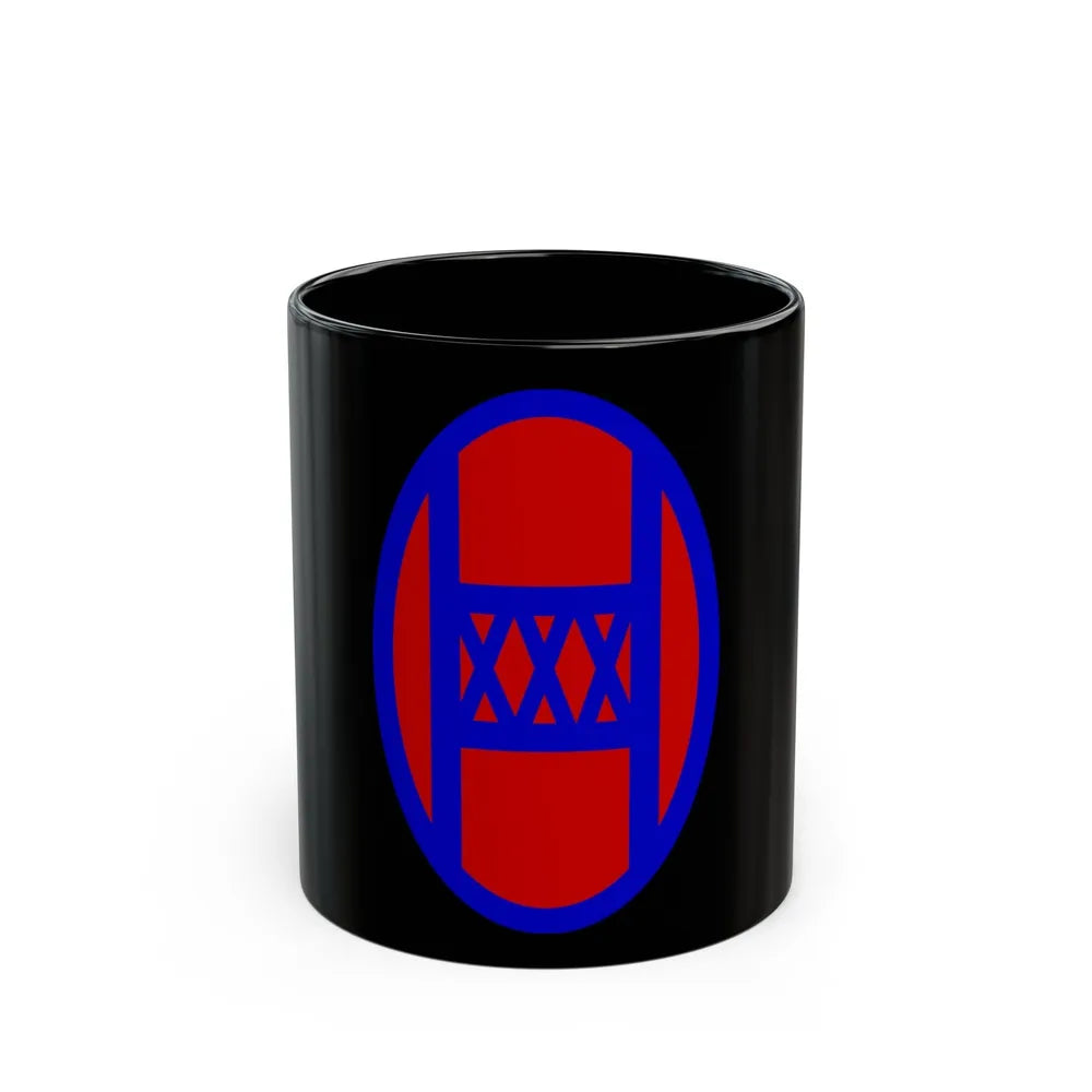 30th Infantry Division SSI (U.S. Army) Black Coffee Mug-11oz-Go Mug Yourself