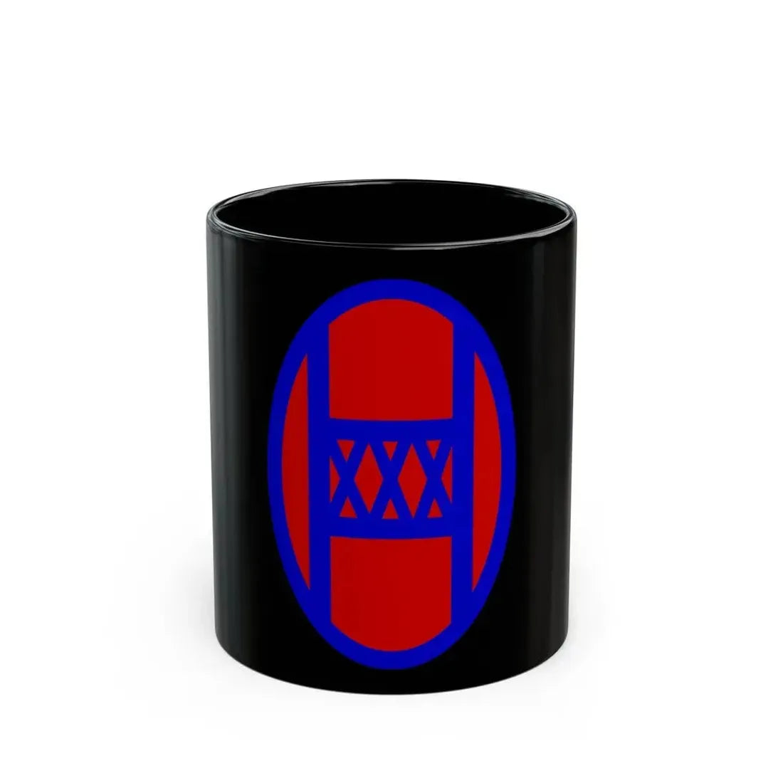 30th Infantry Division SSI (U.S. Army) Black Coffee Mug 11oz - Go Mug Yourself
