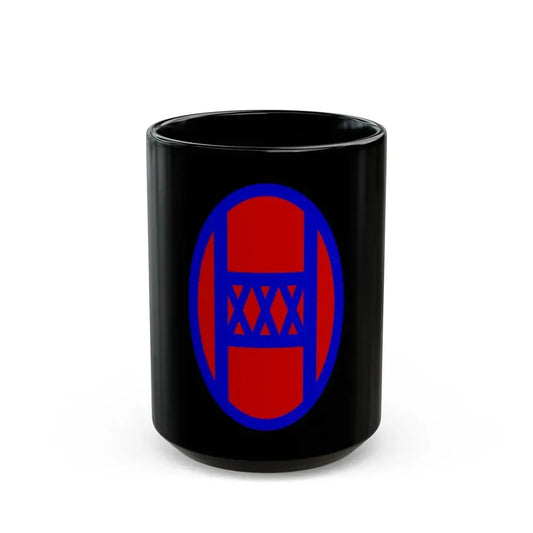 30th Infantry Division SSI (U.S. Army) Black Coffee Mug 15oz - Go Mug Yourself