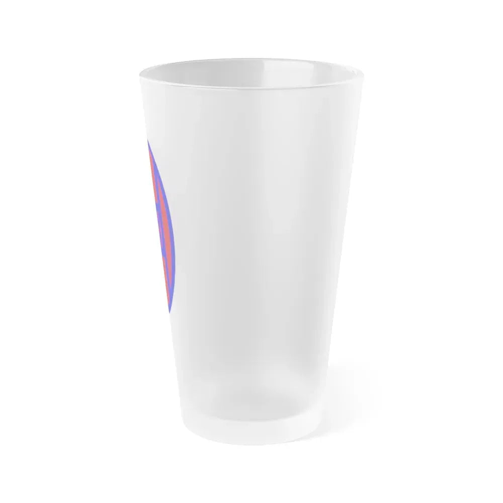 30th Infantry Division SSI (U.S. Army) Frosted Pint Glass 16oz - Go Mug Yourself