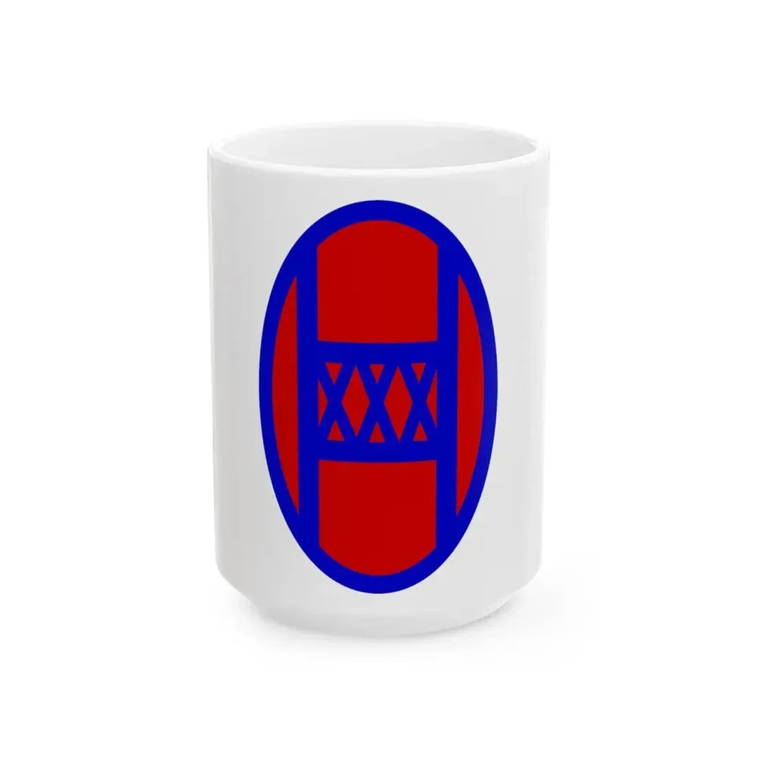 30th Infantry Division SSI (U.S. Army) White Coffee Mug 15oz - Go Mug Yourself