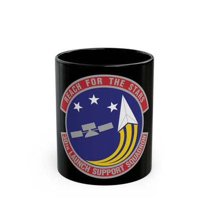 30th Launch Support Squadron (U.S. Air Force) Black Coffee Mug-11oz-Go Mug Yourself