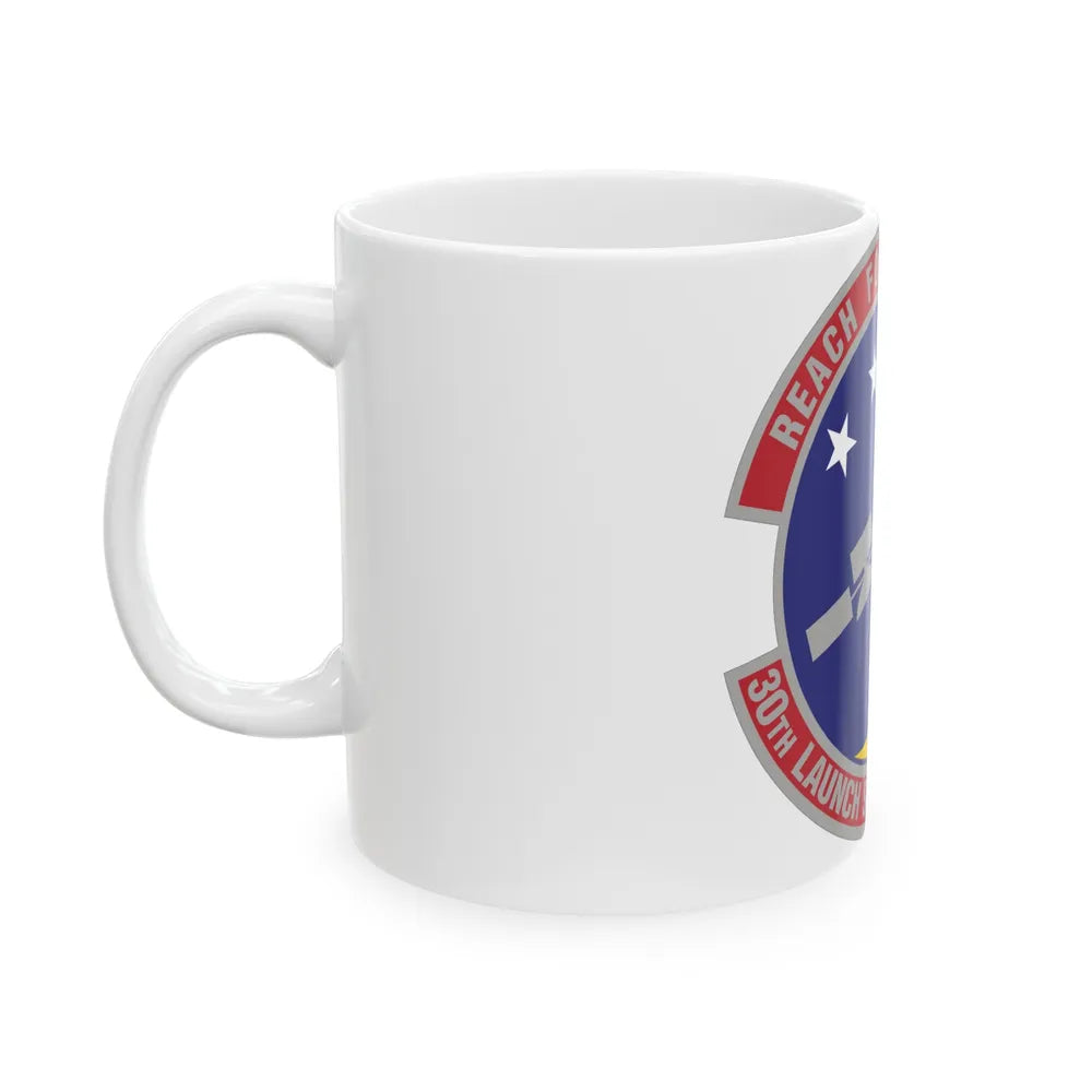 30th Launch Support Squadron (U.S. Air Force) White Coffee Mug-Go Mug Yourself