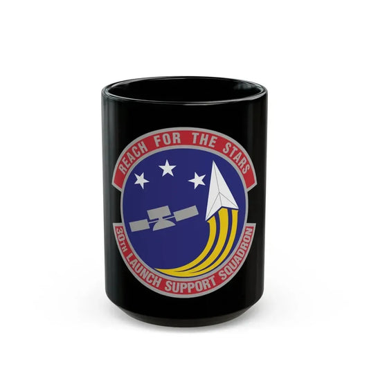 30th Launch Support Squadron (U.S. Air Force) Black Coffee Mug 15oz - Go Mug Yourself