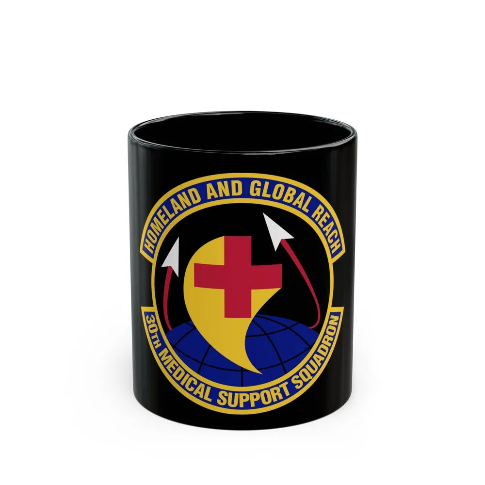 30th Medical Support Squadron (U.S. Air Force) Black Coffee Mug-11oz-Go Mug Yourself