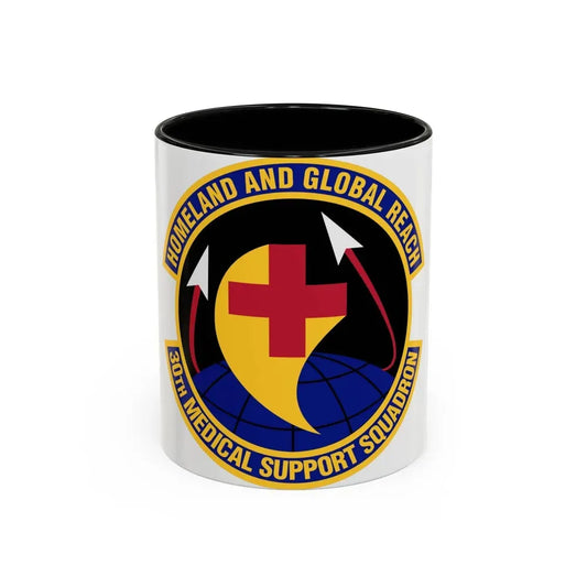 30th Medical Support Squadron (U.S. Air Force) Accent Coffee Mug 11oz Black - Go Mug Yourself