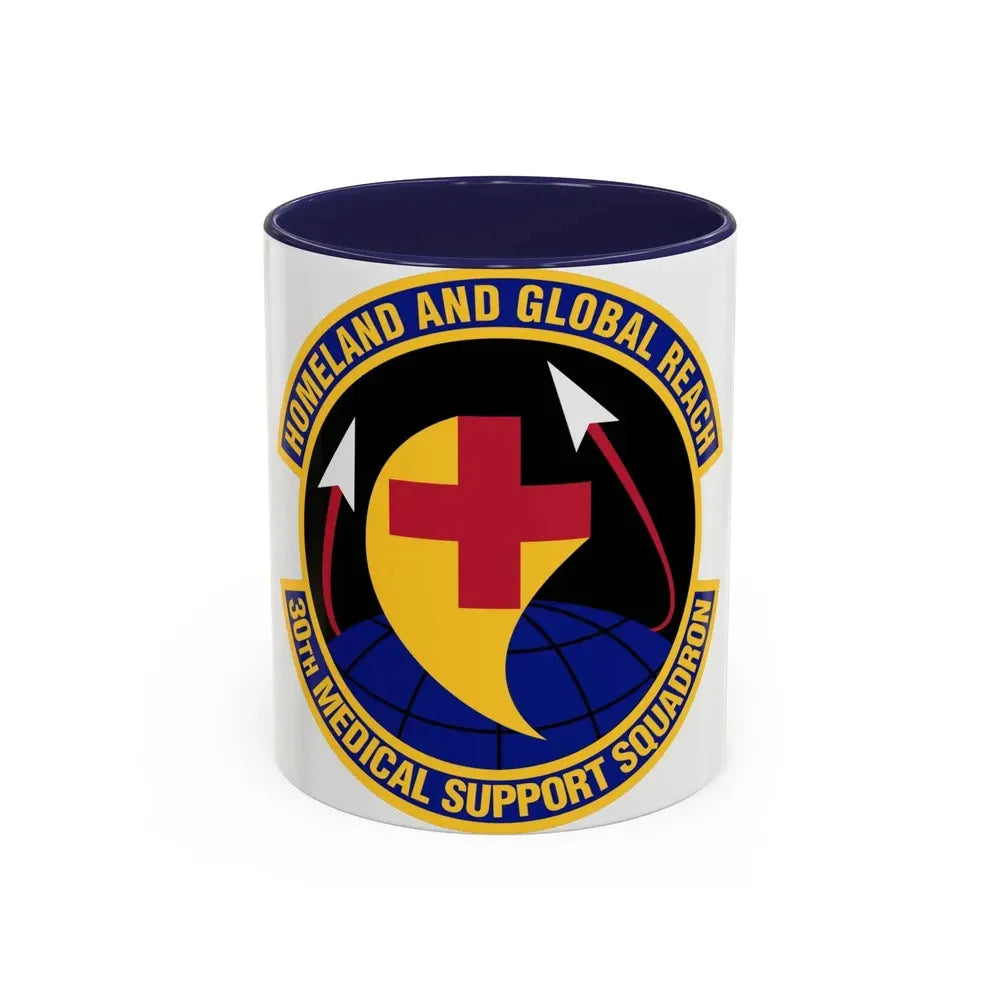 30th Medical Support Squadron (U.S. Air Force) Accent Coffee Mug 11oz Navy - Go Mug Yourself