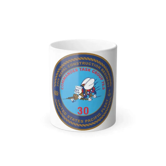 30TH NCR USPACFLT Seabee (U.S. Navy) Color Changing Mug 11oz Default Title 11oz - Go Mug Yourself